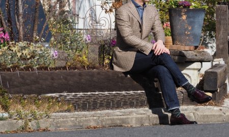 第３の候補、ベージュのジャケット始動。